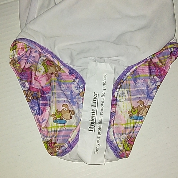 ☆NWT☆Cute Girls DREAM WAVE UPF 50+ Pink/Purple Plaid 2011 modest Swimsuit☆Sz 7/8 - Picture 12 of 13